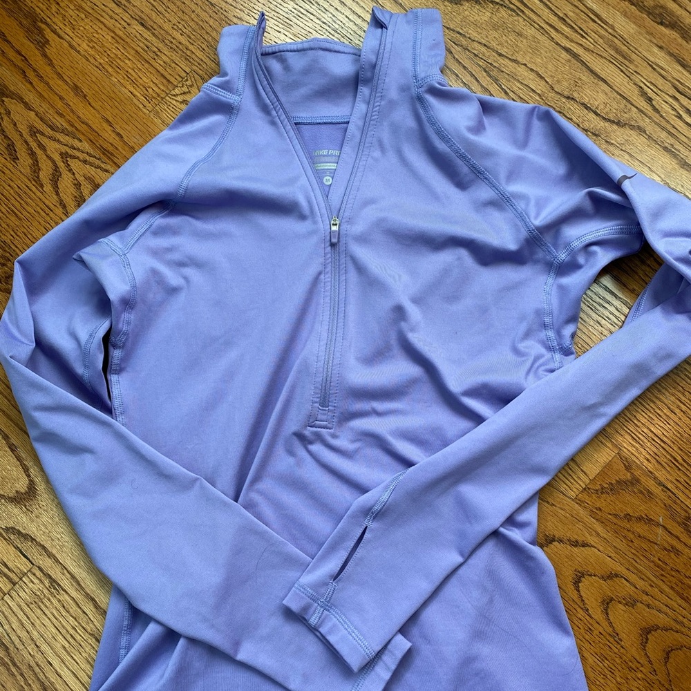 Nike lavender workout zip up